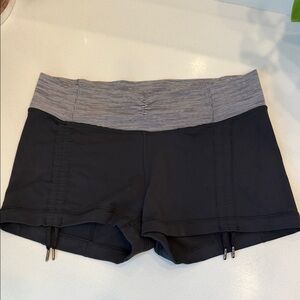 lululemon athletica Black and Gray Athletic Shorts